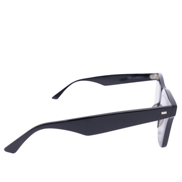 Celine CL40057I Wayfarer Sunglasses black acetate with purple lenses gold hinges - Picture 3 of 12